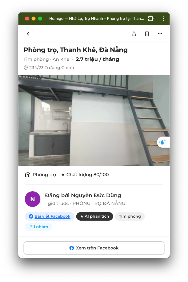 Homigo screenshot