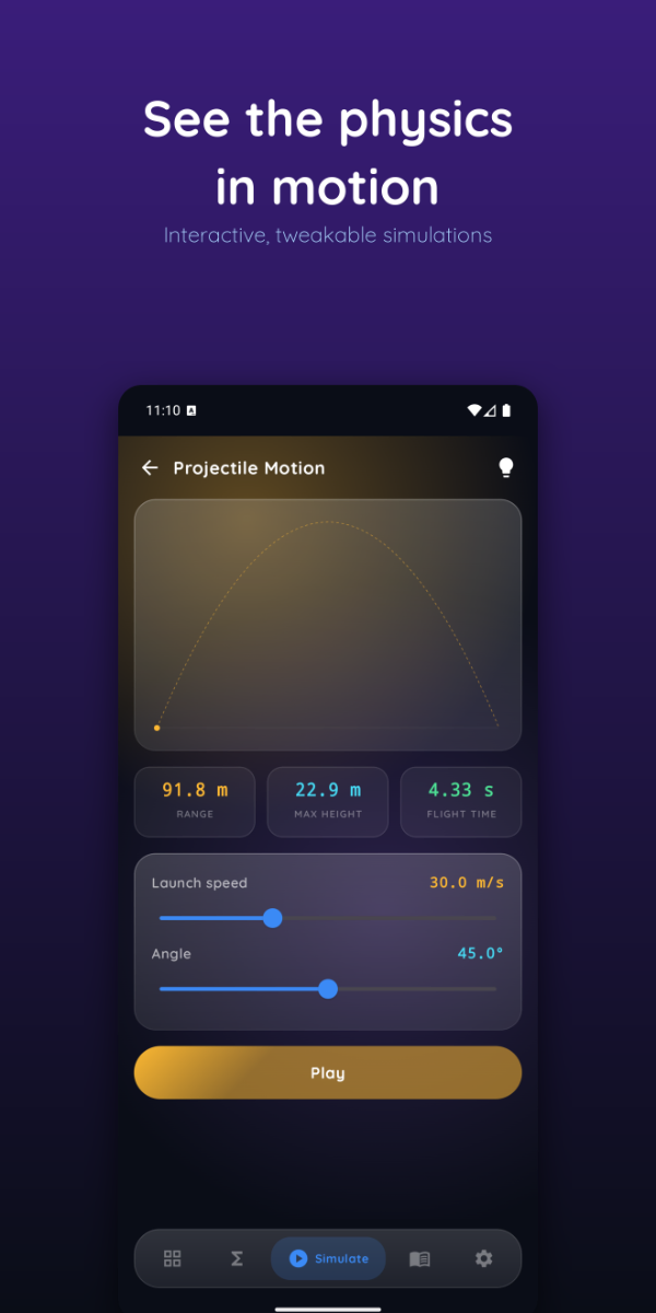 Phyzix: Physics Lab App screenshot