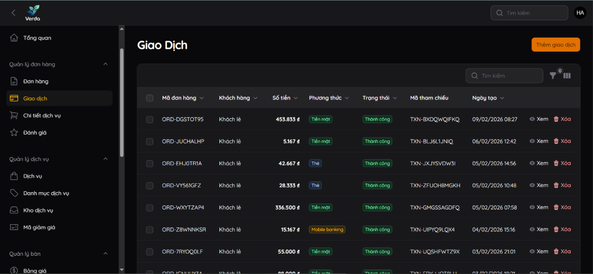 Verda CMS screenshot