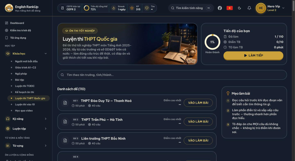 English RankUp screenshot