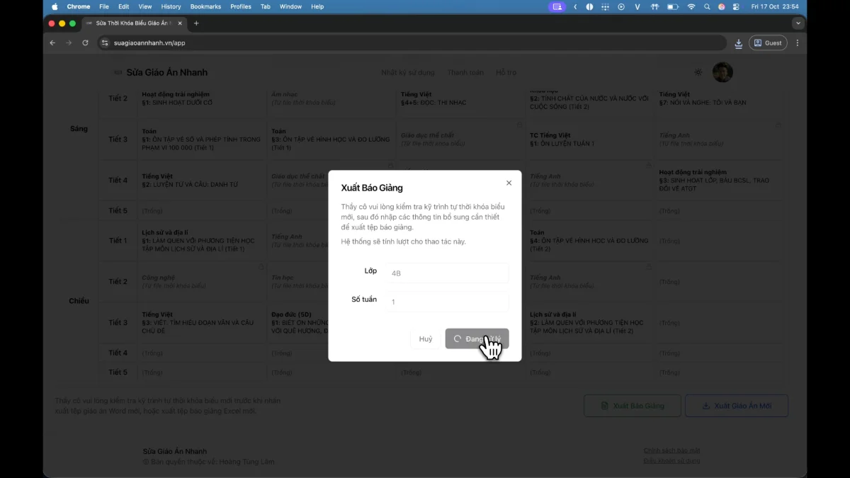 Sửa Giáo Án Nhanh screenshot