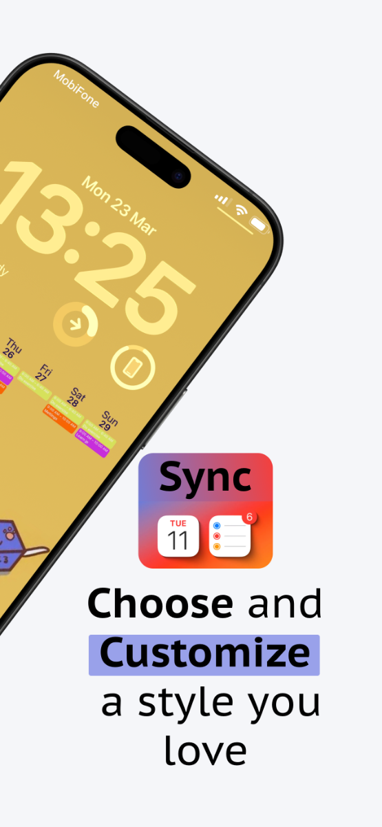 LockScreen Calendar Maker screenshot