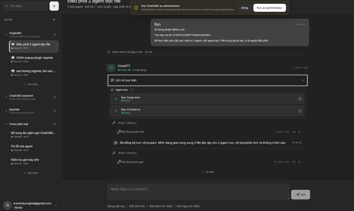 ChatCMD screenshot
