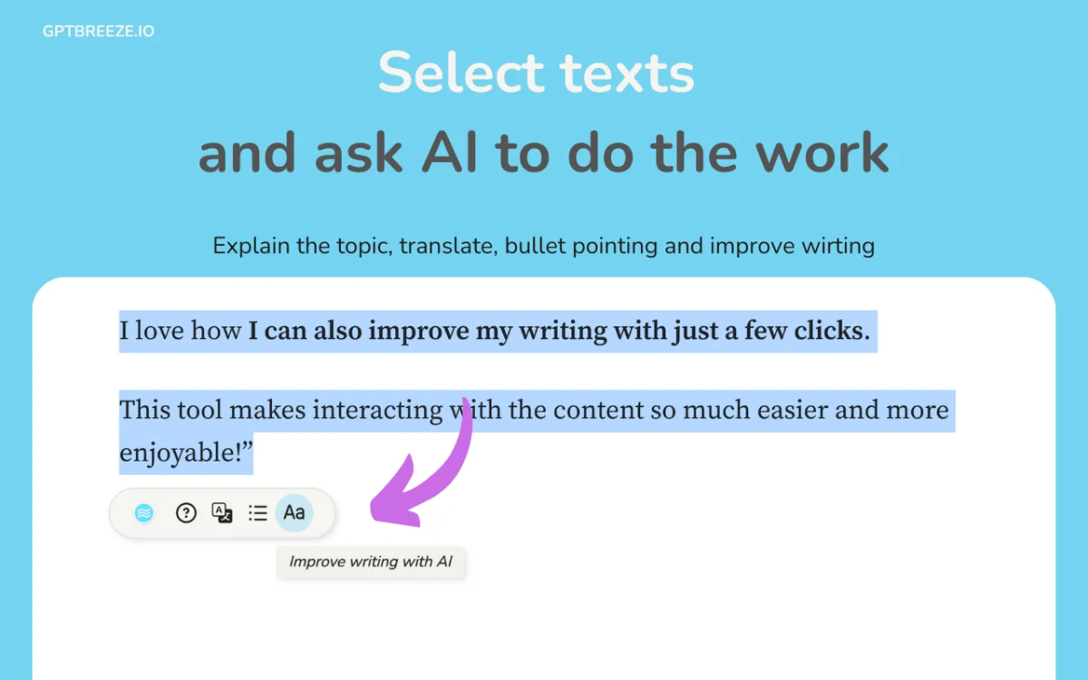 GPT Breeze screenshot