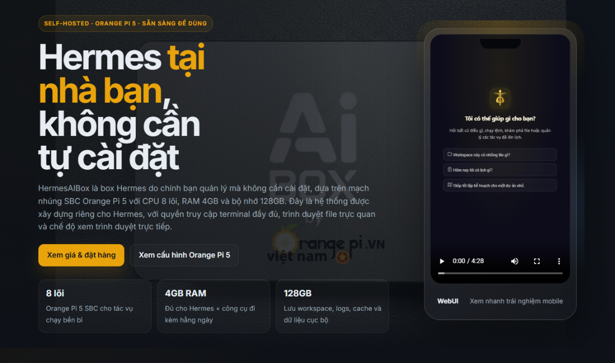 Hermes AI Box screenshot