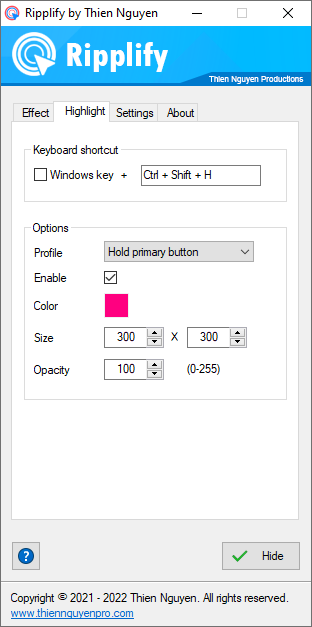 Ripplify screenshot