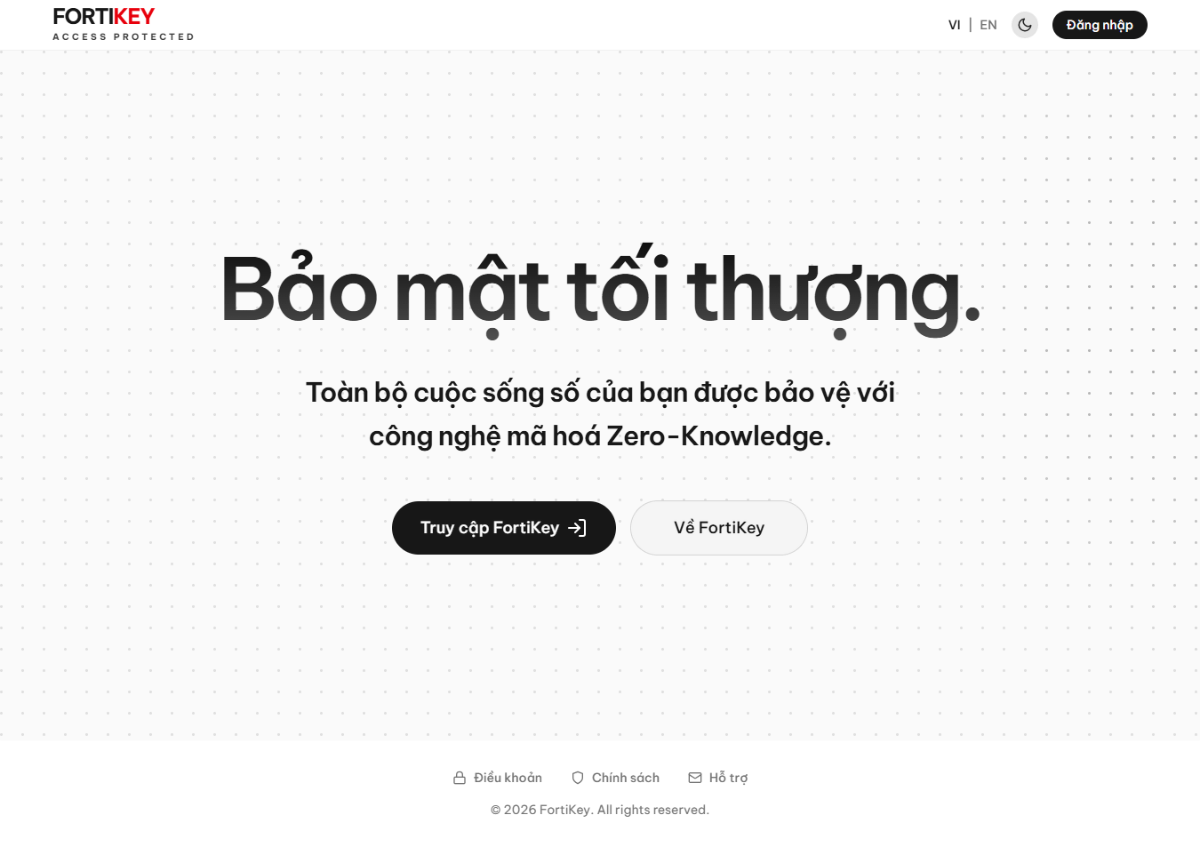 FortiKey screenshot