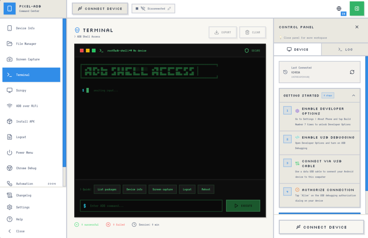 Web ADB by Pixel-AI screenshot