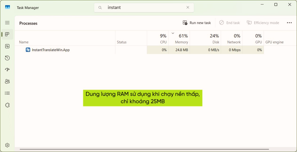 Instant Translate (chỉ Windows) screenshot