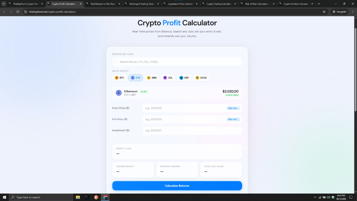 Crypto Trading Tools screenshot