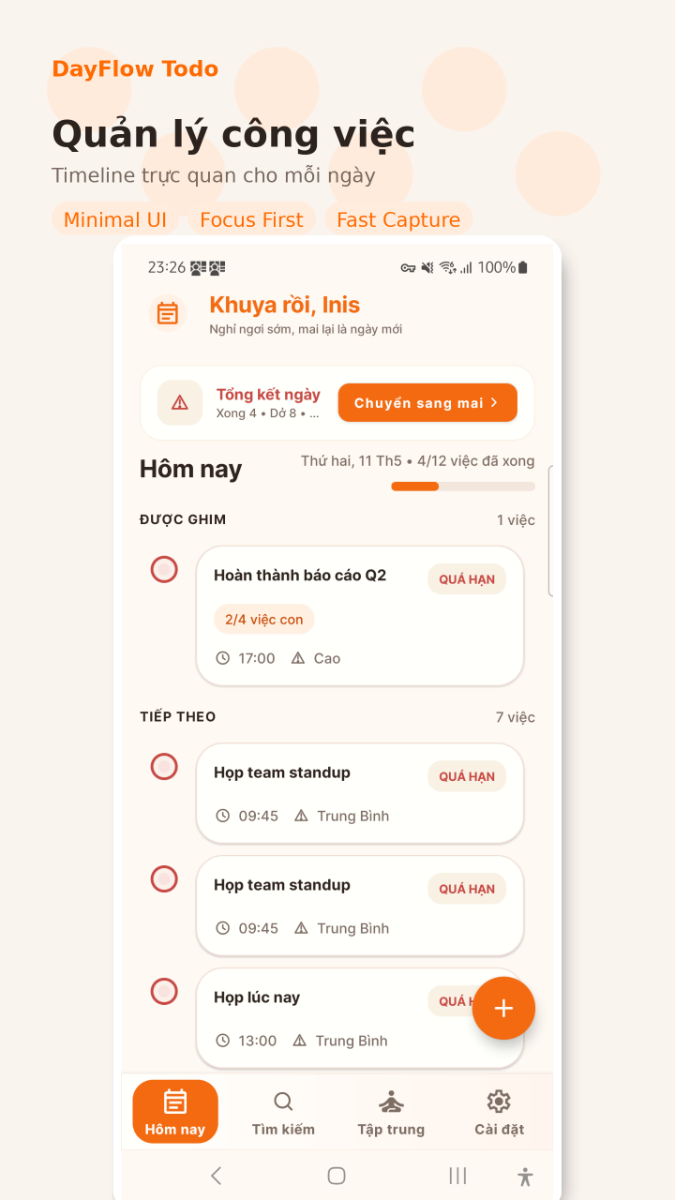 DayFlow Todo screenshot