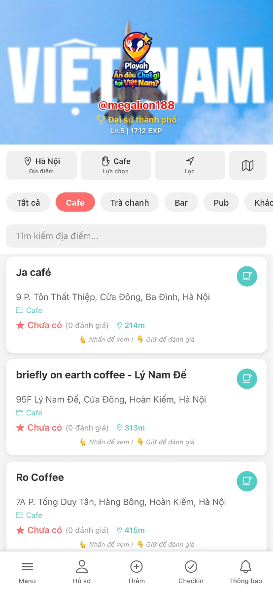 Playah: Ăn chơi & Du lịch screenshot