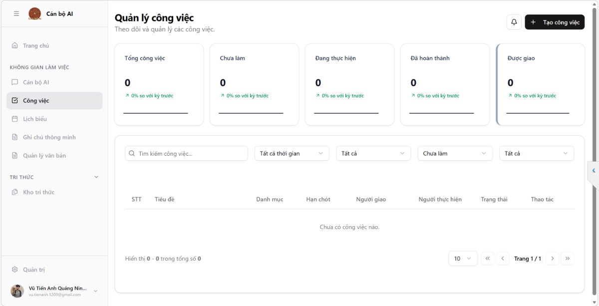 Cán bộ AI screenshot