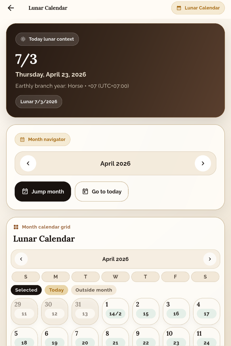 Kinh Dịch & Lịch Âm Hàng Ngày screenshot