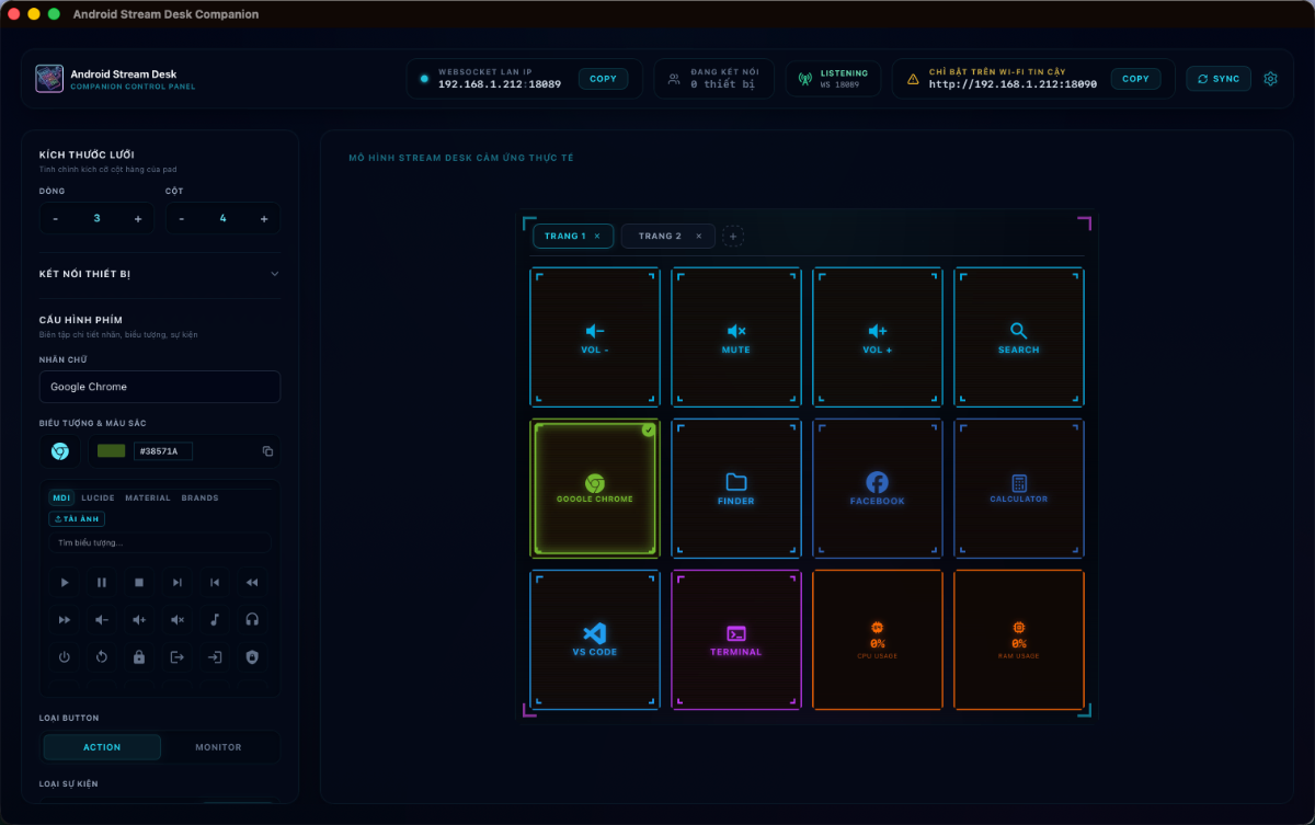 Android Stream Desk screenshot