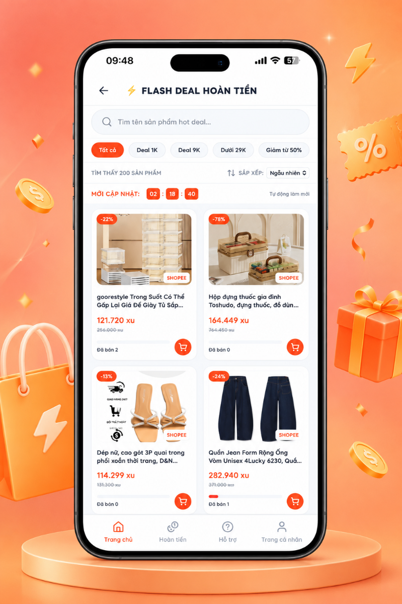 Moni Săn Deal Thông Minh screenshot