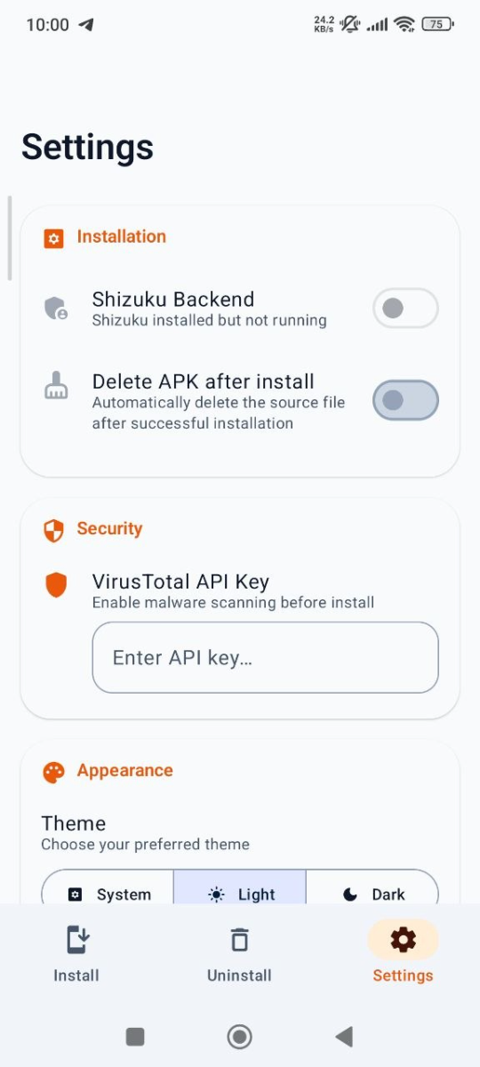 Universal Installer screenshot