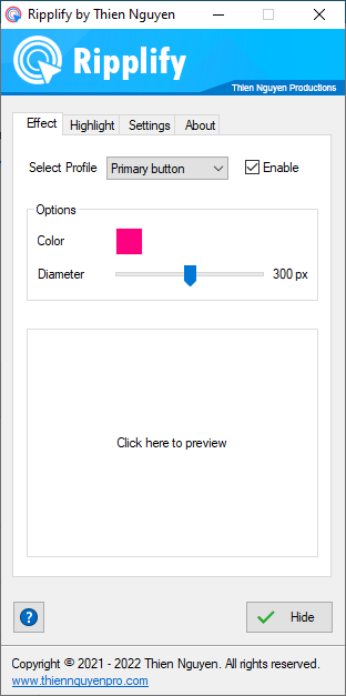 Ripplify screenshot