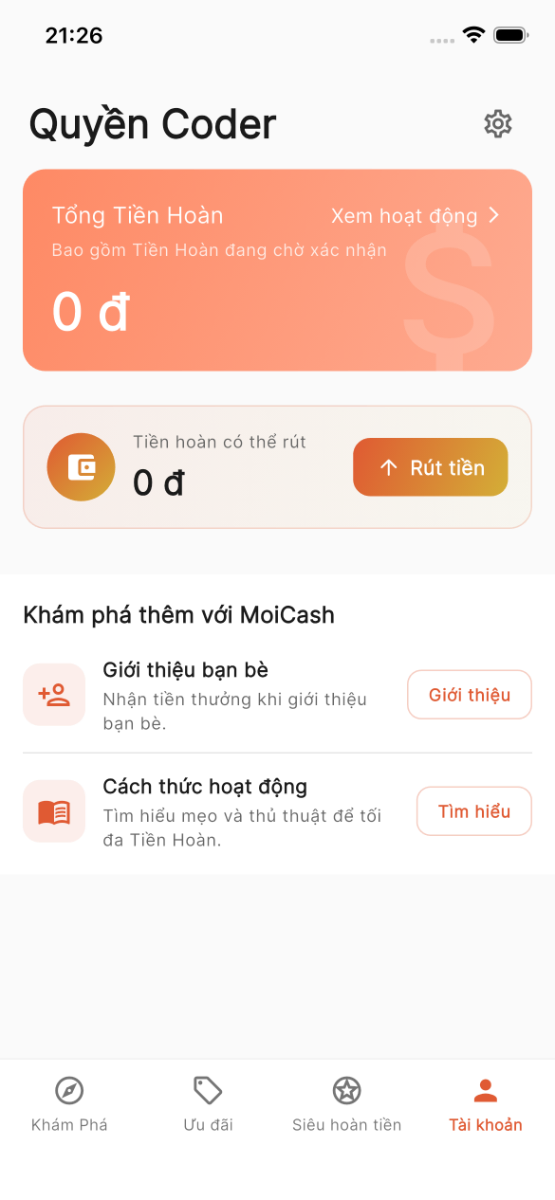 MoiCash screenshot