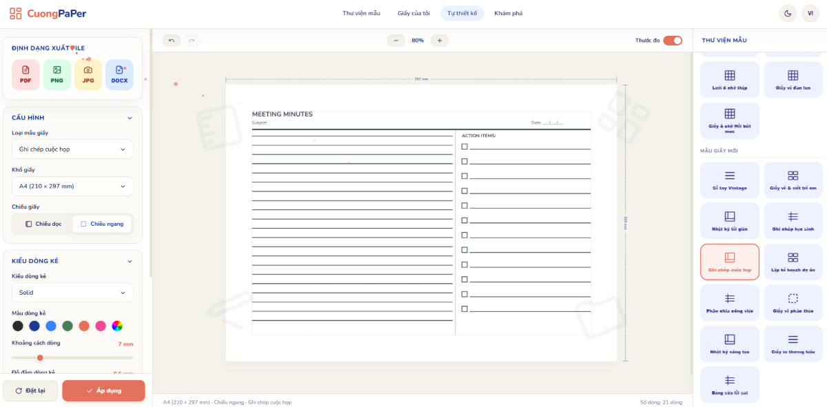 Mẫu Giấy In Miễn Phí screenshot