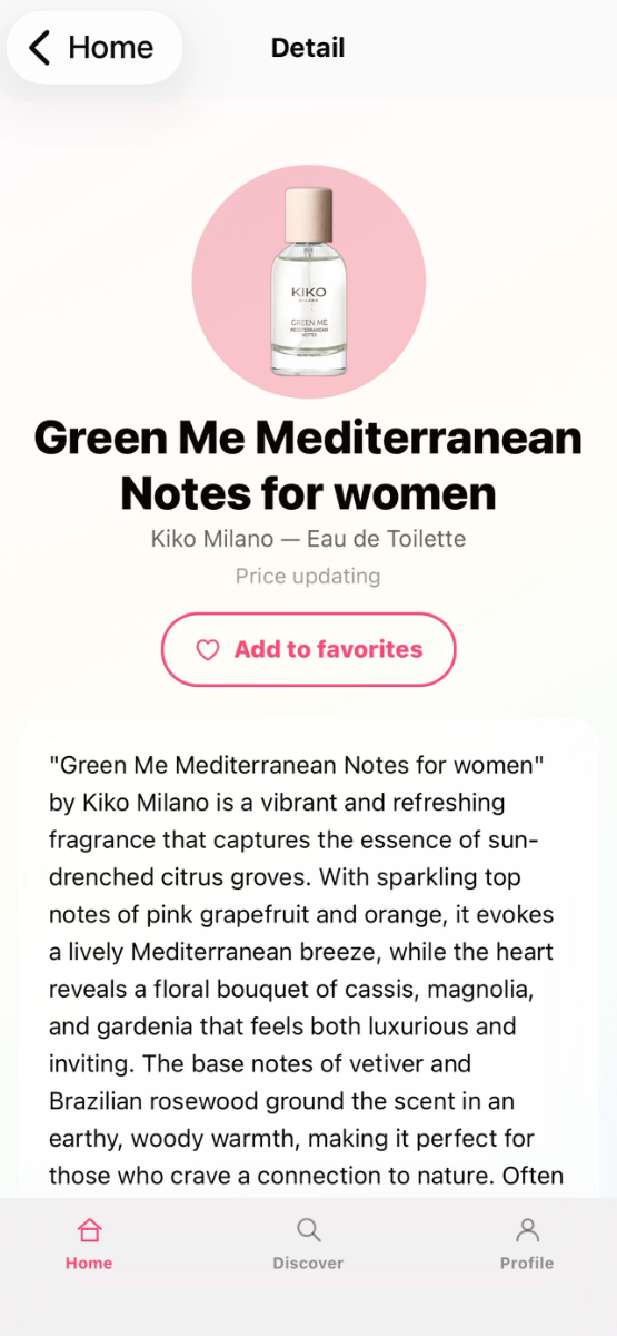 PerfumeGuide: Sổ tay nước hoa screenshot