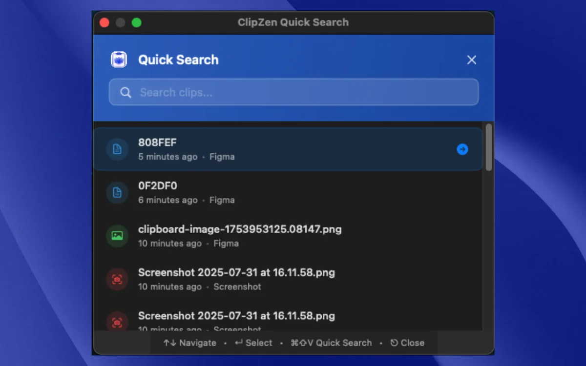 ClipZen screenshot
