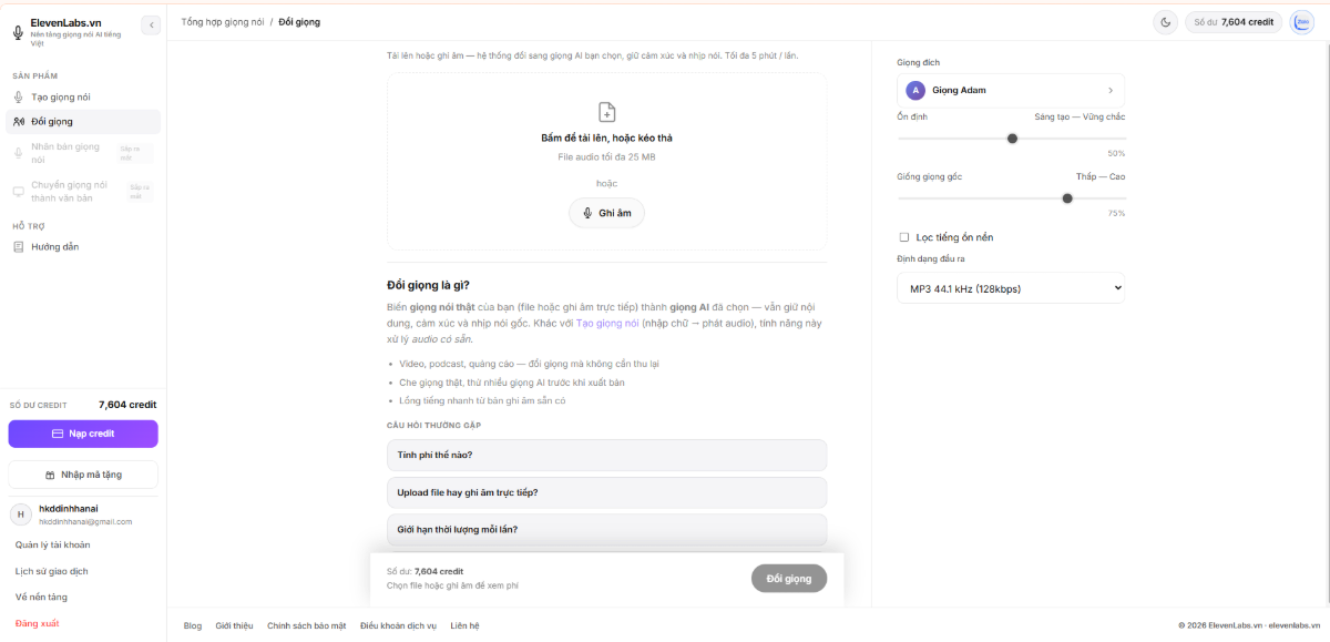 ElevenLabs screenshot