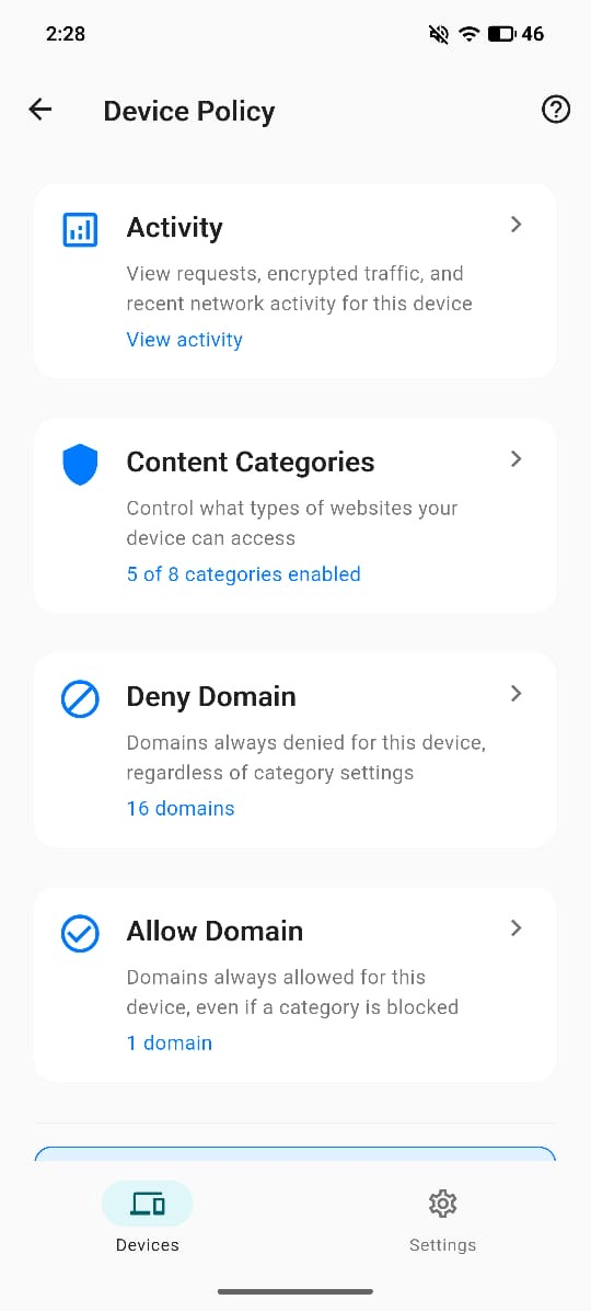 FamiSense screenshot