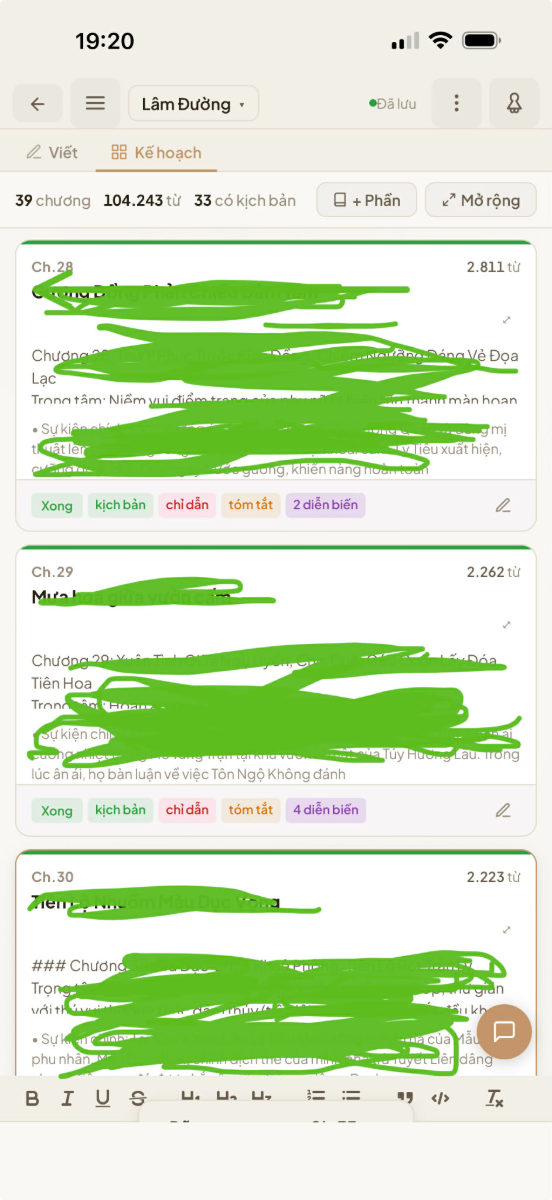 Writer screenshot