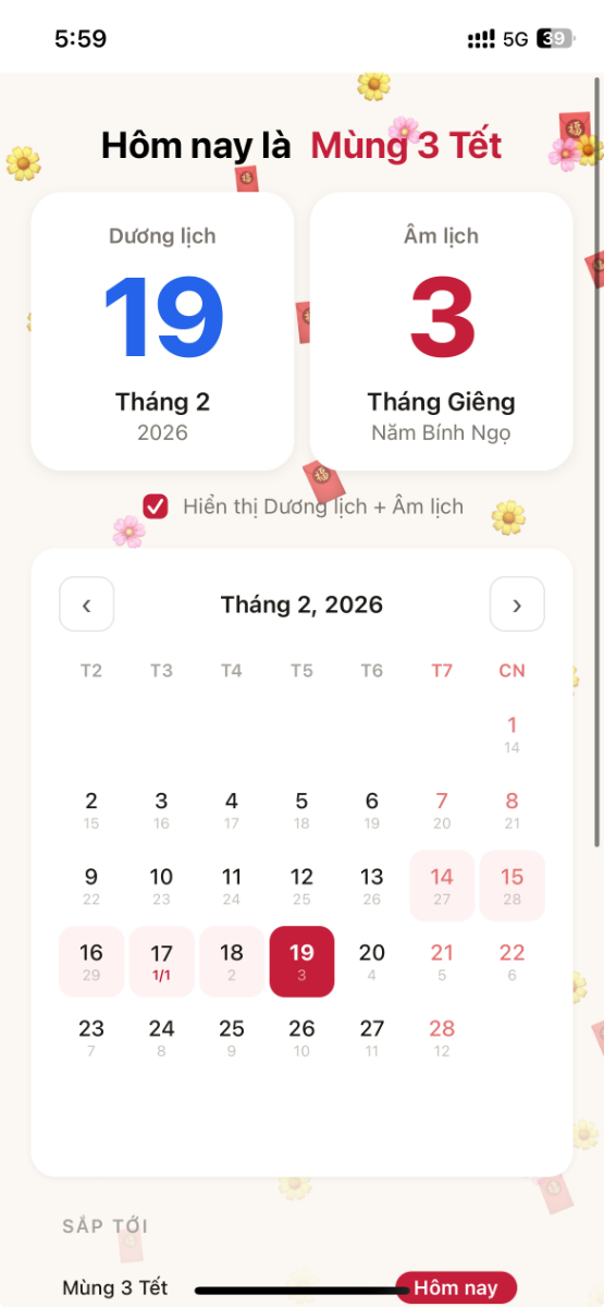 Âm lịch screenshot