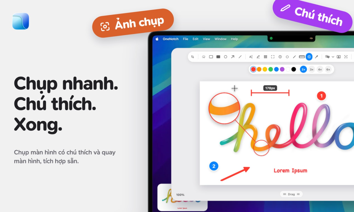 OneNotch screenshot