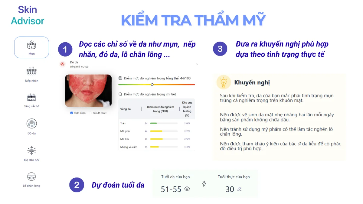 SkinAdvisor AI screenshot