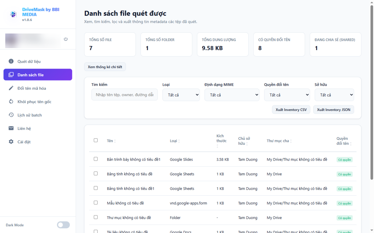 DriveMask screenshot
