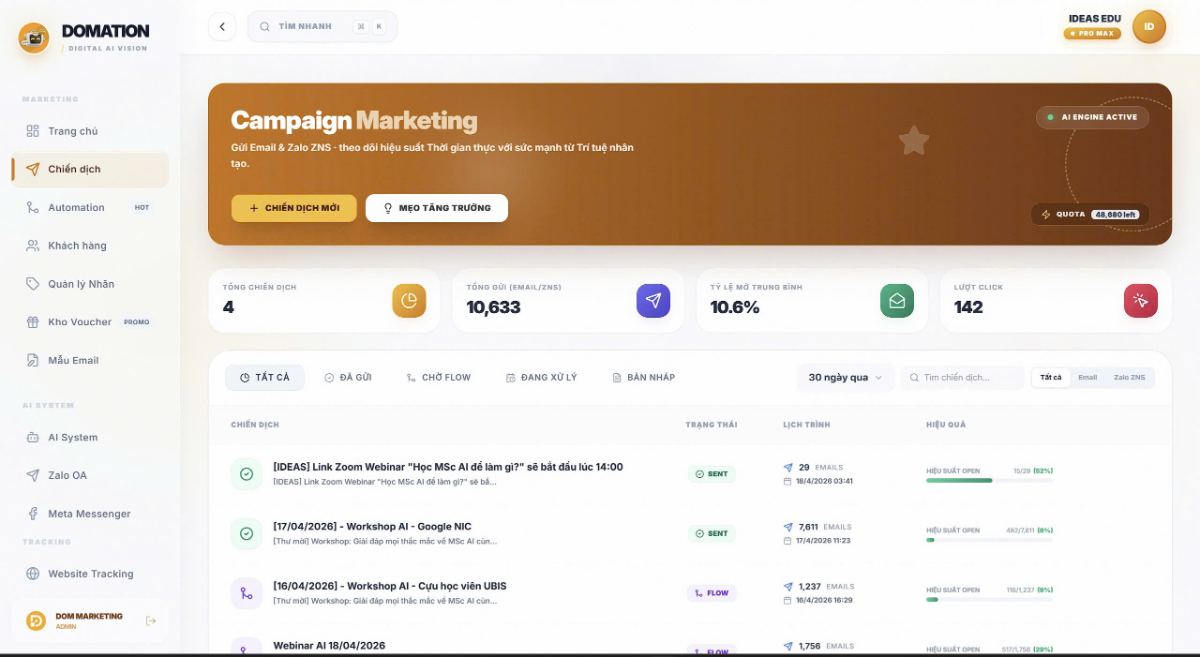 DOMATION screenshot
