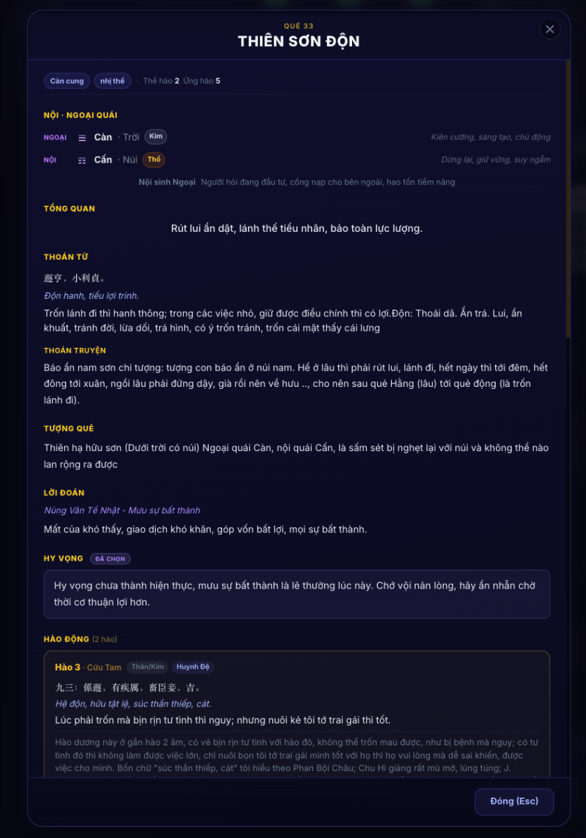 Gieo Quẻ Kinh Dịch Online screenshot