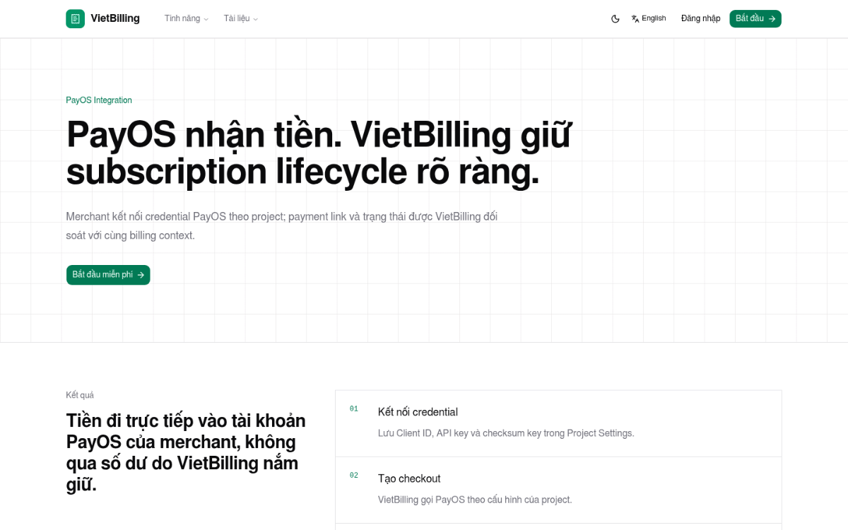 VietBilling screenshot