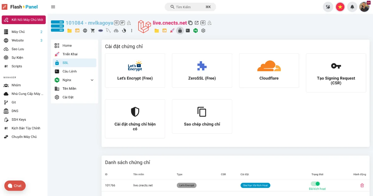 FlashPanel screenshot