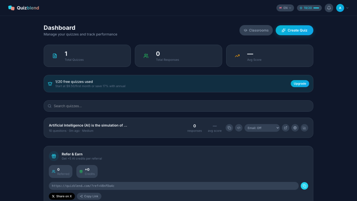 Quizblend screenshot