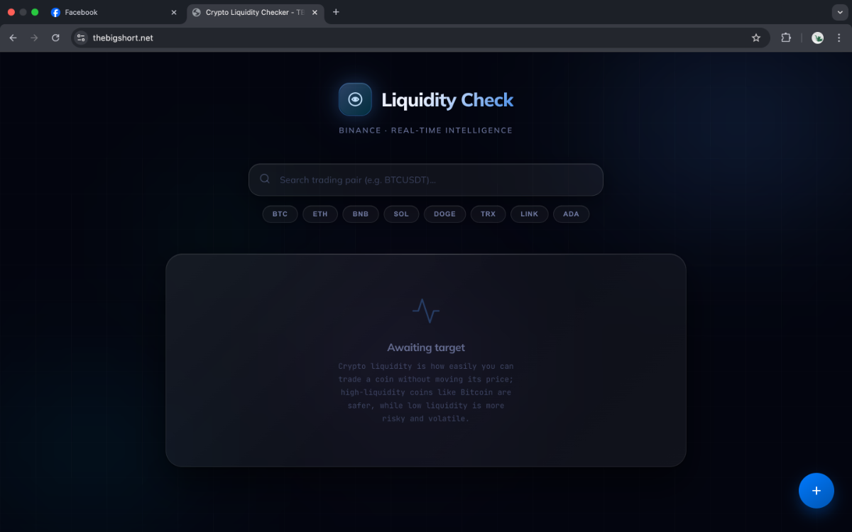 Crypto Liquidity Checker screenshot