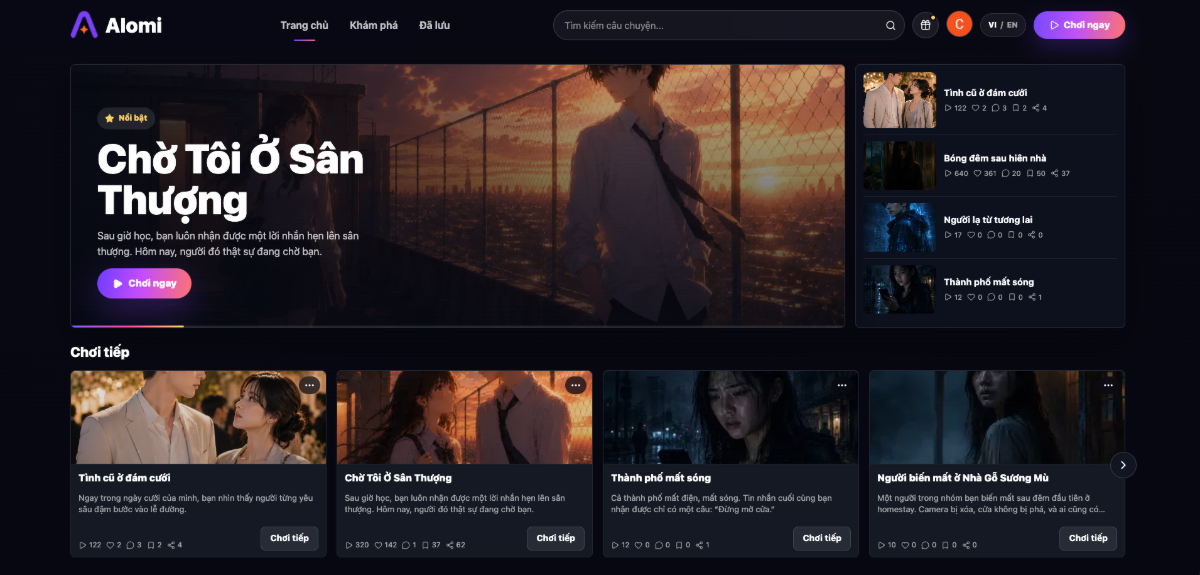 Alomi screenshot