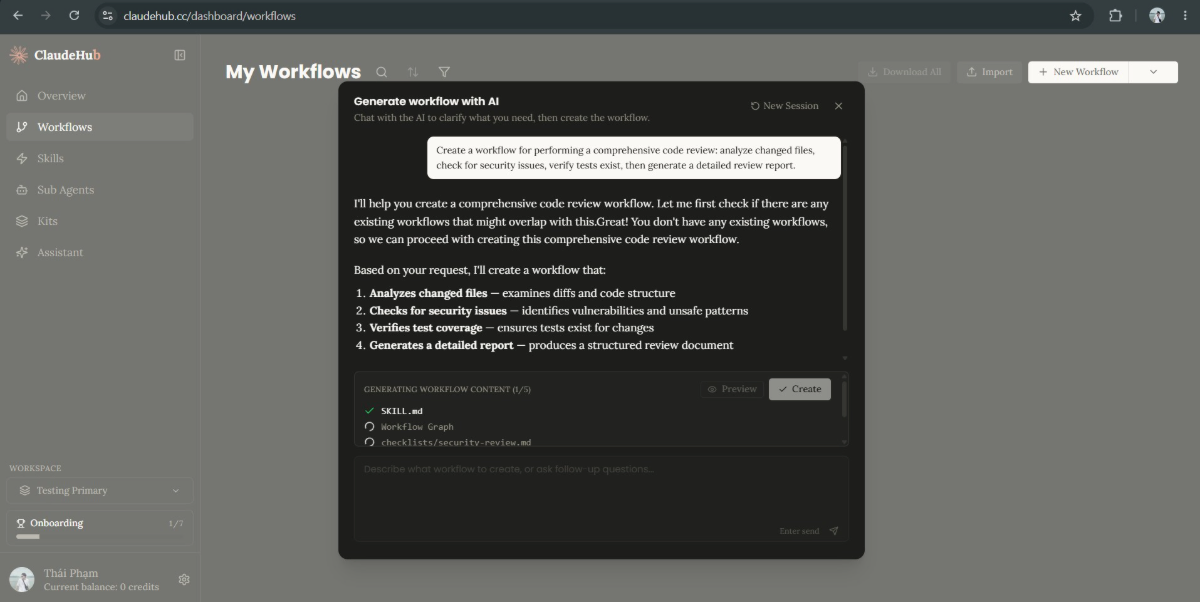 ClaudeHub screenshot