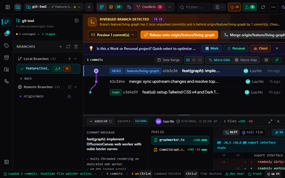 FlowGit screenshot