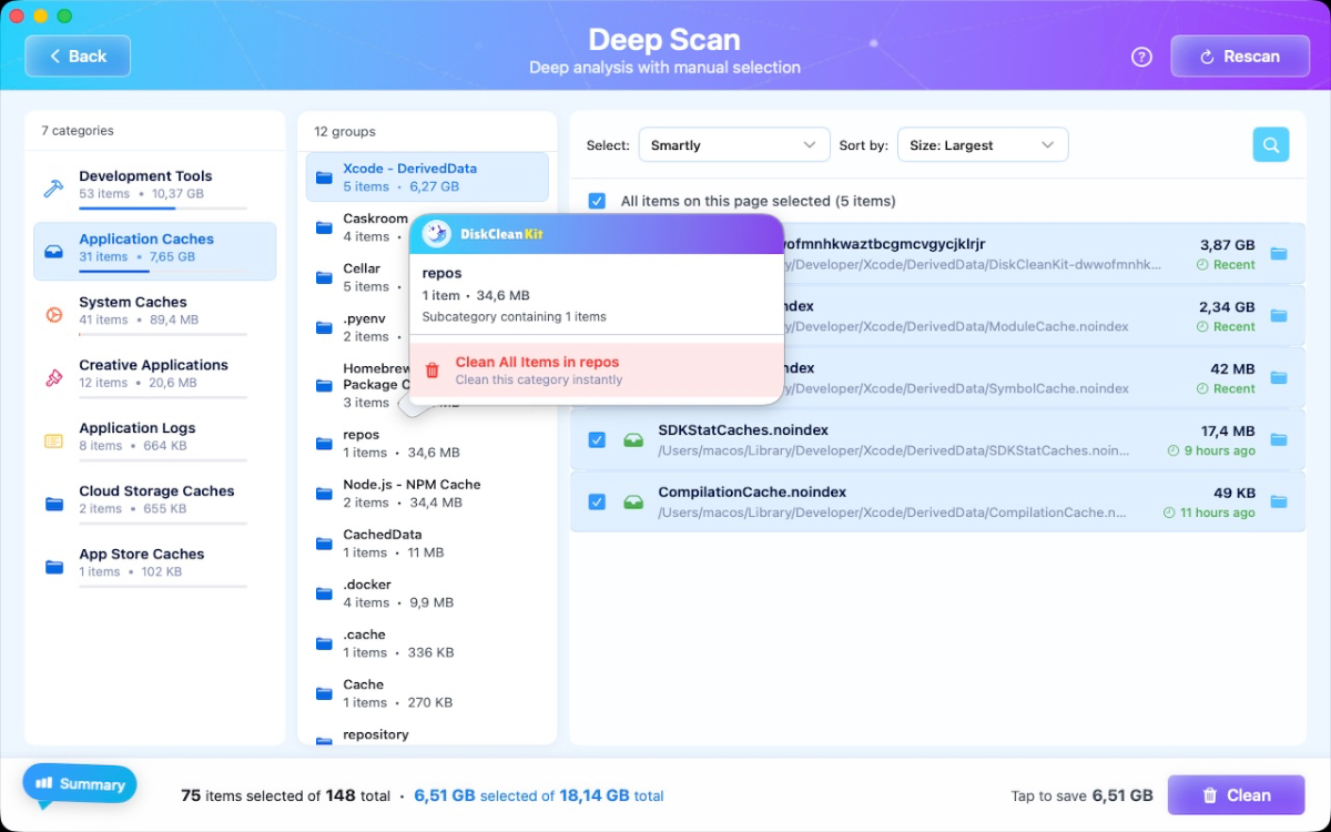 DiskCleanKit screenshot