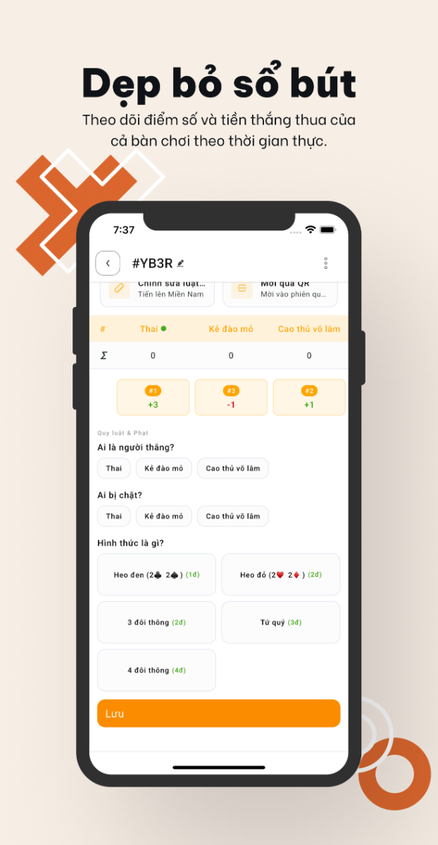 ChopChop: Ghi Điểm Tiến Lên screenshot