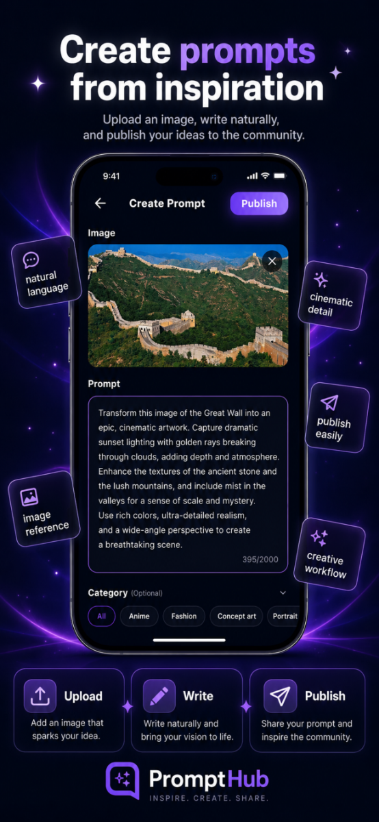 PromptHub screenshot