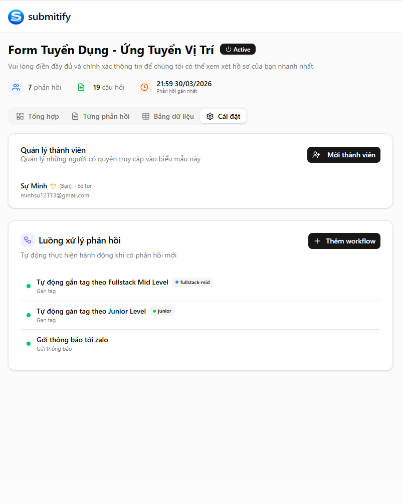 Submitify screenshot