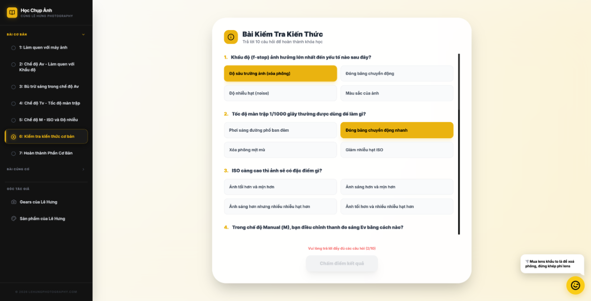 Học Nhiếp Ảnh Camera Giả Lập screenshot
