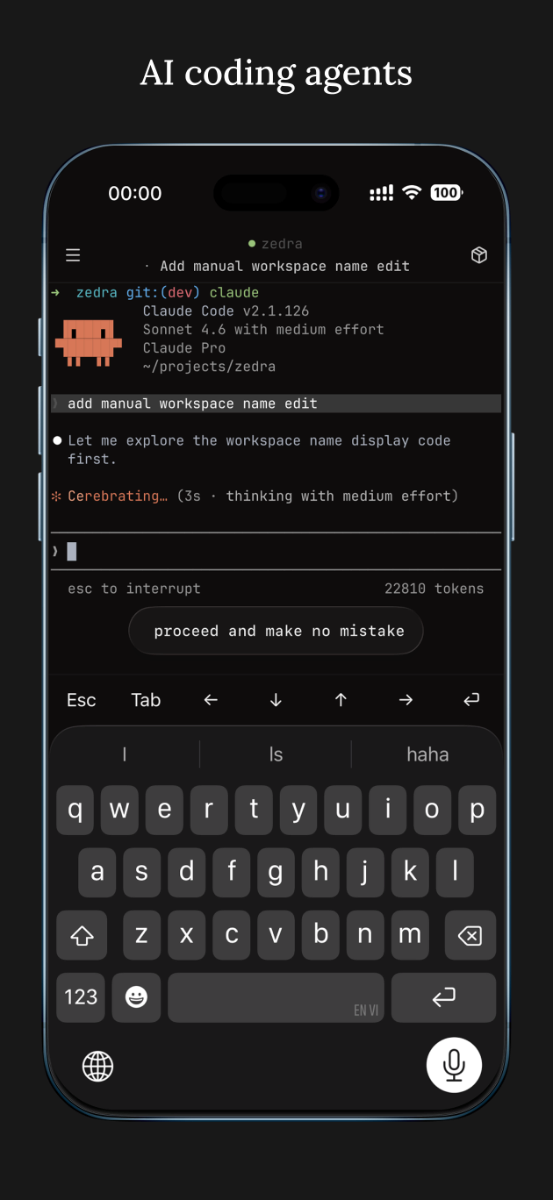 Zedra screenshot 2