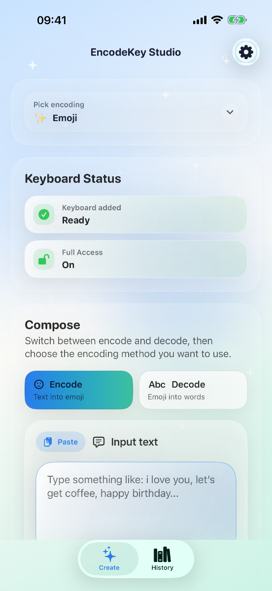EncodeKey App screenshot