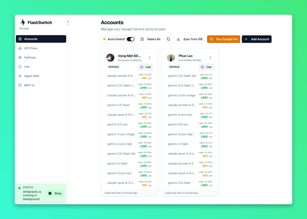 FlashSwitch screenshot